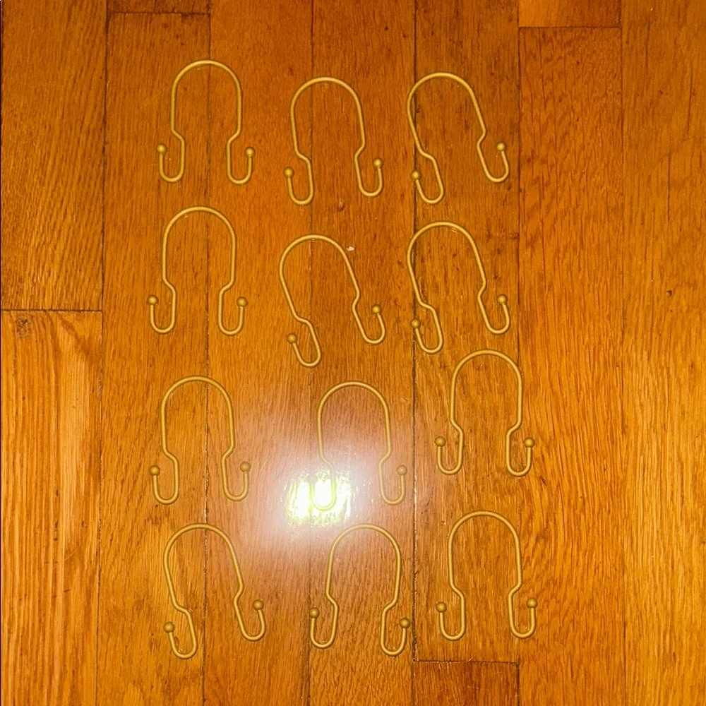 Metal Double Shower Hooks Brass - Room Essentials™